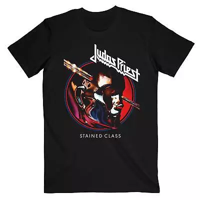 Judas Priest 'Stained Class Album Circle' (Black) T-Shirt - NEW & OFFICIAL! • $40.69