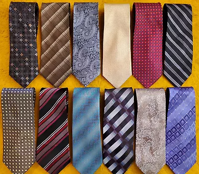 12 Pc. MENS WARDROBE ~ DRESS TIES  ~ ALL 64  ~ XL 2XL 3XL XXL XXXL LONG TALL • $75