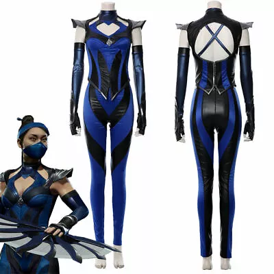 Game Mortal Kombat 11 Kitana Cosplay Costume Female Outfit Full Set • $69.18