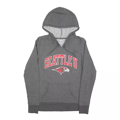 CHAMPION Seattle University USA Hoodie Grey Pullover Womens S • £17.99