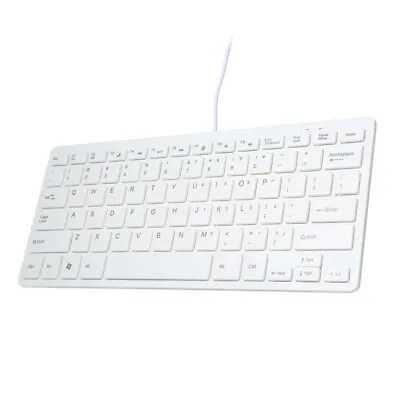 USB Mini Keyboard With Chocolate Buttons Stylish Portable Ultra Slim For Mac PC • $10.19