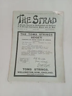 THE STRAD Magazine Music Journal Stringed Instruments Violin March 1933 Fc18#6 • $11.31