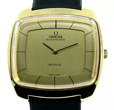 Vintage Omega DeVille Gold Plated Steel Automatic 36mm Men's Watch Ref: 151.0051 • $2451.36