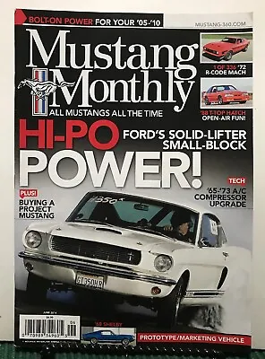 Mustang Monthly Hi-Po Power Small Block Project June 2014 FREE SHIPPING JB • $9.99