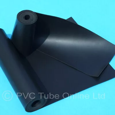 Rubber Sheet 1mm Neoprene Black Solid Engineering Gasket General Purpose • £1.49