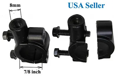 Mirror Holder/Adapter Set (8mm Thread) For ATV Dirt Bike Scooters Bikes • $5