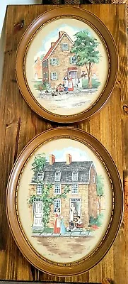 Vintage 1960s Turner Colonial Scenes Wall Art  The Tinker  &  The Chair Mender  • $52