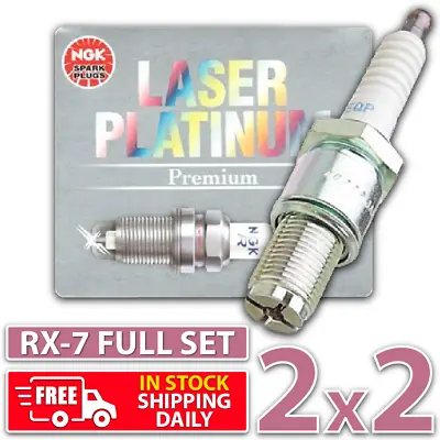 4 X NGK Laser Platinum Spark Plugs For Mazda RX-7 FC FD 1.3L 13B 13BT 13BREW • $99