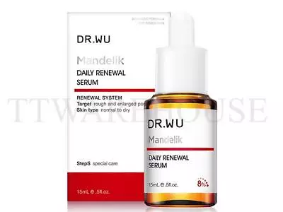 [US] NEW DR.WU Mandelik Daily Renewal Serum Mandelic Acid PLUS 8% 15ml EXP:2026 • $42.99