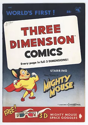 Three Dimension MIGHTY MOUSE V1 #1 - Sept 1953 1st Print - VF+8.5 - No Glasses • $149