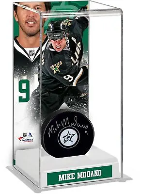 Mike Modano Dallas Stars Deluxe Tall Hockey Puck Case - Fanatics • $49.99