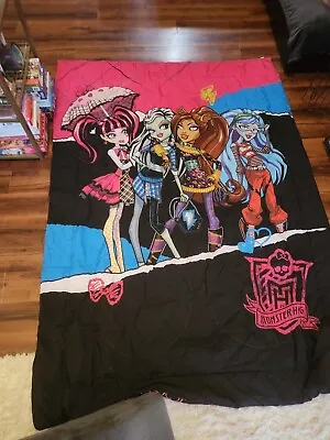 Monster High Comforter Twin Bedding Ghouls Rule Blanket Reversable Draculaura  • $44.99