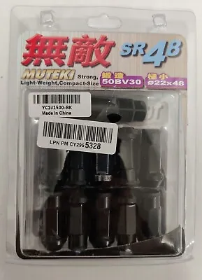 Muteki SR48 Extended Open Ended Wheel Tuner Lug Nuts Chrome Titanium 12x1.25mm • $32.99