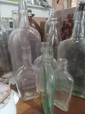 60 Bottles Vtg All Kinds Amber Green Blue And Clear • $46