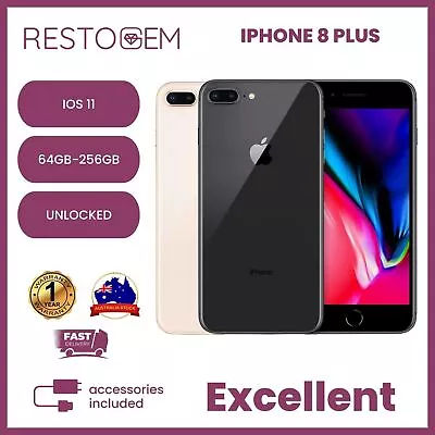 $305 • Buy Apple IPhone 8 Plus Smart Phone Unlock Mobile 64GB 256GB Excellent Condition AU