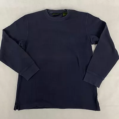 Timberland Long Sleeve Thermal Pullover Shirt Men's Size S Blue 100% Cotton • $6.95