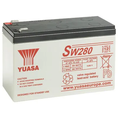 £44.99 • Buy Yuasa SW280 12V 8Ah 280W SW280 From GS YUASA Iclassified As 6-9 Year Battery