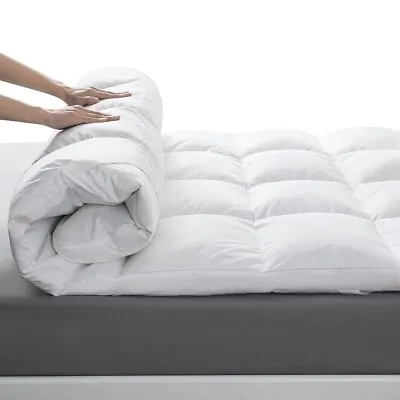 $57.99 • Buy Ultra Plush Feather Bed Mattress Topper 1  ~ 3  King Queen Full Twin Pillow Top
