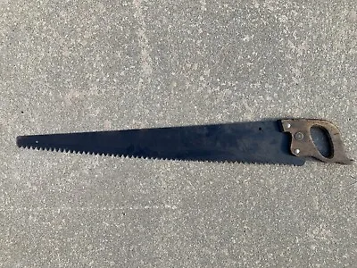 Vintage Warranted Superior 1-2 Man 36” Crosscut Hand Saw • $25.99