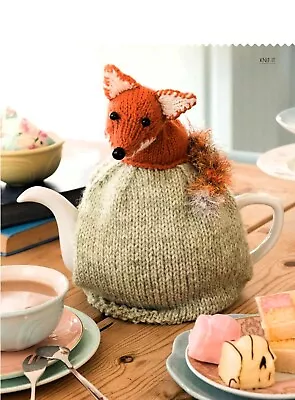 Knitting Pattern Copy Fantastic Mr Fox Tea Cosy For Standard Sized Pot • £3.59
