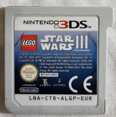 LEGO STAR WARS III THE CLONE WARS - Nintendo 3DS Cartridge ⭐Free Tracked⭐ • $14.49