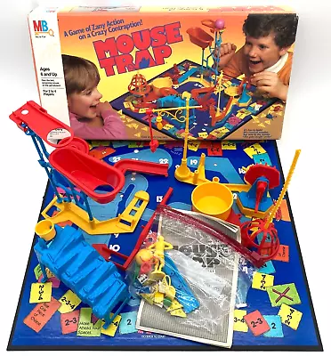 VTG 1986 MOUSE TRAP Board Game Milton Bradley INCOMPLETE Missing Some Cheese! • $19.79