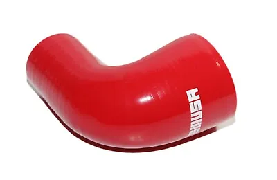 Elbow Silicone Hose 90 Degree 2.5    2 1/2  To 2  Reducer COUPLER Air Intake Red • $15.75