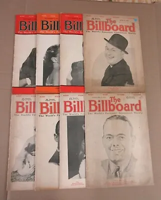 Vintage The Billboard Magazine 1934-1937 Lot Of 9 MagazInes   55 • $311.20