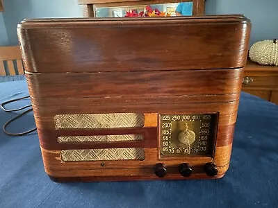Rare Antique Crosley 52 TQ Table Top Phonograph Record Player Vacuum Tube Radio • $60