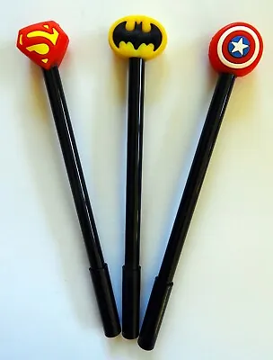 $6.50 • Buy Justice League Superheroes Logo Fine Point Pen Party Loot Bag Filler - Pack Of 3