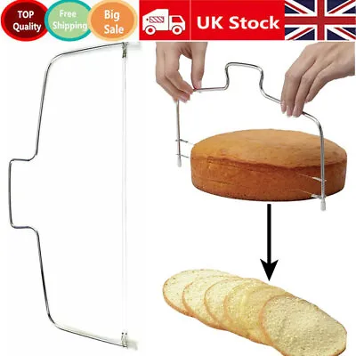 £6.78 • Buy Adjustable Cake Cutting Wire Bread Slicer Cutter Leveller Utensil Decorating DIY