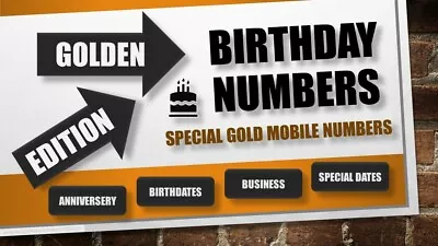 £49 • Buy Birthday Gold Vip Business Easy Memorable Mobile Number Sim Card Choose 0777 New
