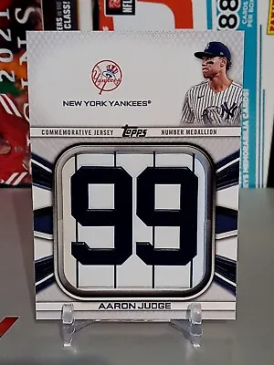Aaron Judge 2022 Topps Commemorative Player Jersey Number Medallions SP Yankees • $7.99