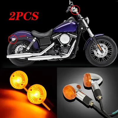 Motorcycle Amber Turn Signal Lights For Suzuki Boulevard C109R C50 S 40 50 83 AS • $14.93