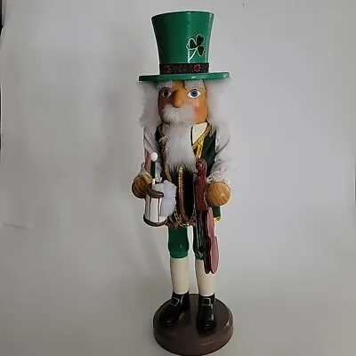St. Patrick's Day Leprechaun Nutcracker OKTOBERFEST Beer Stein Violin IRISH FLAG • $23.99