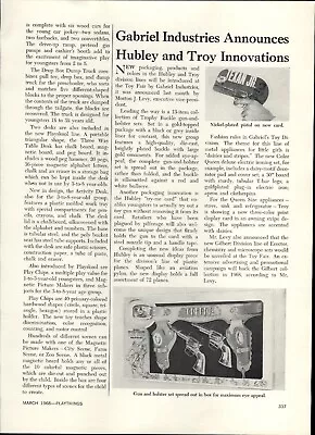 1968 PAPER AD 2 PG Article Wham O Master Frisbee Hubley Cap Guns Pistols  • $29.99