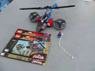£12.90 • Buy LEGO Marvel Super Heroes Spider-Helicopter Rescue 76016 Helicopter, 2 Figs Only