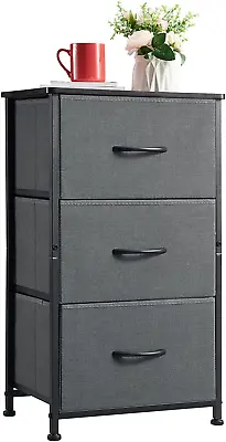 Somdot Small Dresser For Bedroom With 3 Drawers Storage Chest Of Drawers With R • £54.93