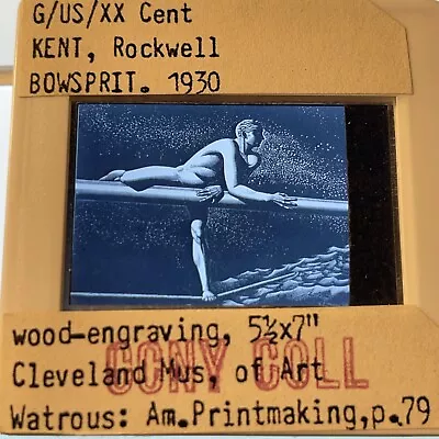 Rockwell Kent “Bowsprit” American Art 35mm Slide • $16.50