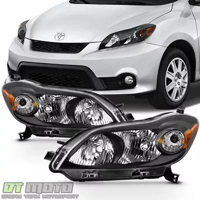$149.99 • Buy For 2009-2013 Toyota Matrix Black Headlights Headlamps Aftermarket Left+Right