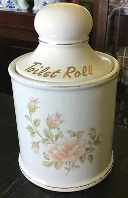 £22.50 • Buy Vintage Maryleigh Pottery Staffordshire Toilet Roll Holder 8.5” Tall