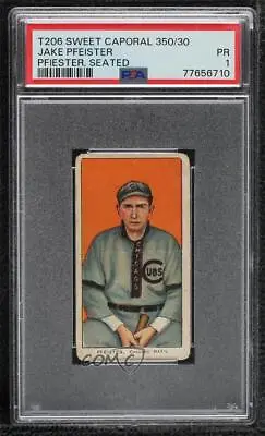 1909-11 T206 Sweet Caporal 350 Factory No 30 Back Jack Pfiester PSA 1 • $76.15