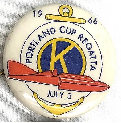 Vintage Portland Yacht Club 1966 Regatta Oregon Badge Button Pin Pinback  • $15.99