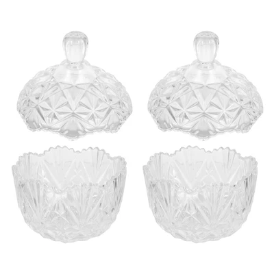 £38.66 • Buy 2 PCS Clear Glass Jar Storage Jar Candy Jars Candy Buffet Large