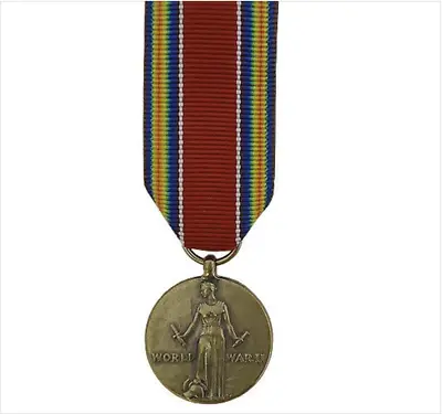 Genuine U.s. Miniature Medal: Wwii Victory • $14.95