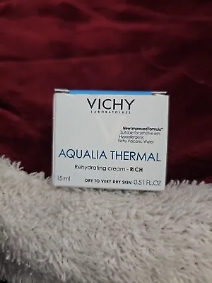 VICHY Aqualia Thermal Rehydrating Cream-RICH (Dry To Very Dry Skin) 0.51oz • $17.99