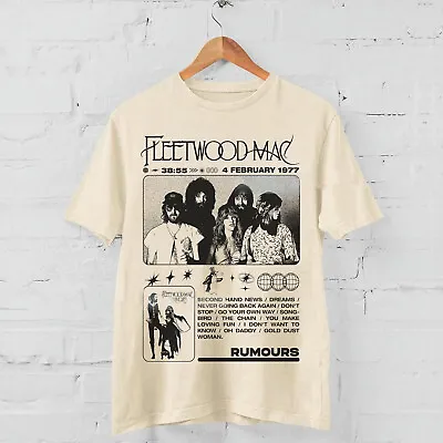 Vintage Retro 90s Fleetwood Mac Rumours 1977 Music Band T-Shirt For Men Women • $19.99