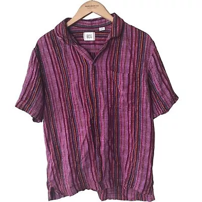 BDG Urban Outfitters Eli Dobby Stripe Shirt Mens M • $26.99