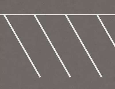 O Scale Parking Lot Diagonal Model Train Scenery Sheets –5 Seamless 8.5x11 • $14.95