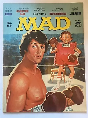 MAD MAGAZINE #189 Rocky Happy Days British UK Edition FN • £4.95